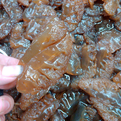 宝舜食品宁波特产舟山海鲜优级野生三矾海蜇头500g皮非干货即食品